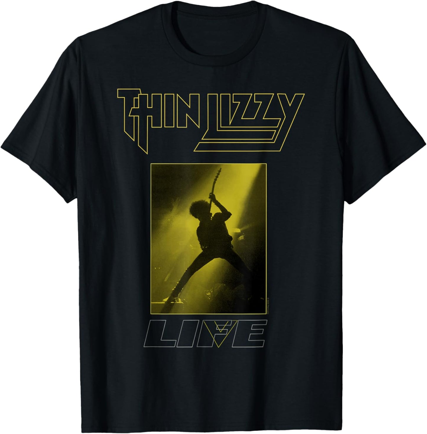 Thin Lizzy – Live Yellow Boxed T-Shirt - T-Shirt | Black