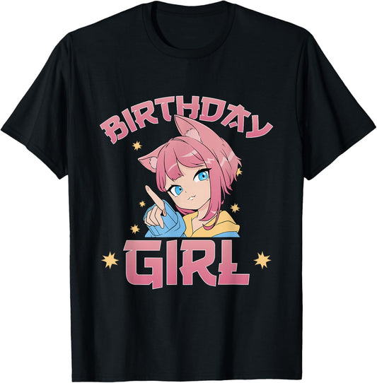 Anime Manga - Birthday Girl T-Shirt - T-Shirt | Black