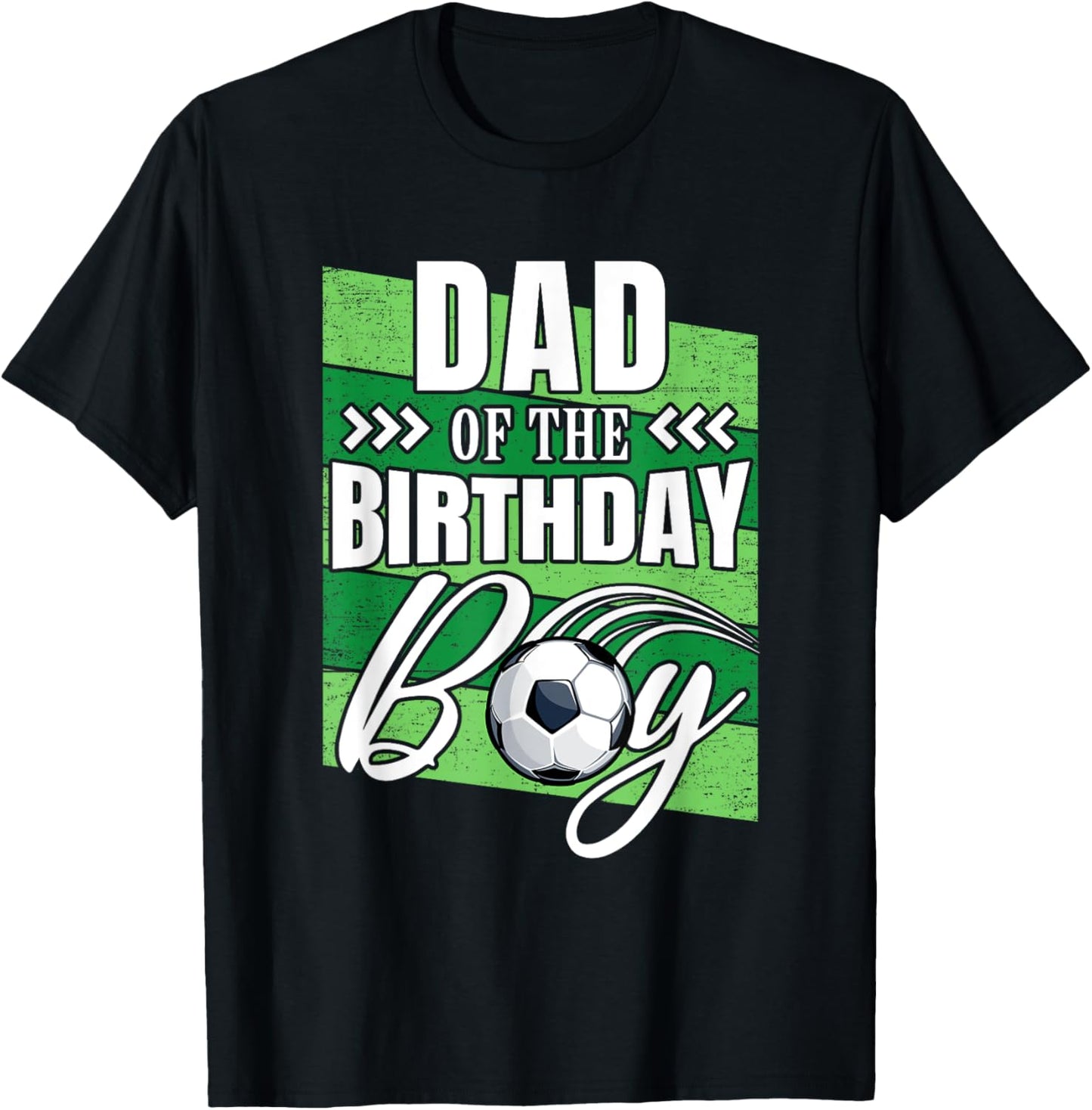 Dad Of The Birthday Boy Soccer Birthday Soccer Player T-Shirt - T-Shirt | Black