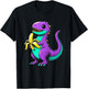 Funny Thesaurus Dinosaur eating a banana T-Shirt - T-Shirt | Black