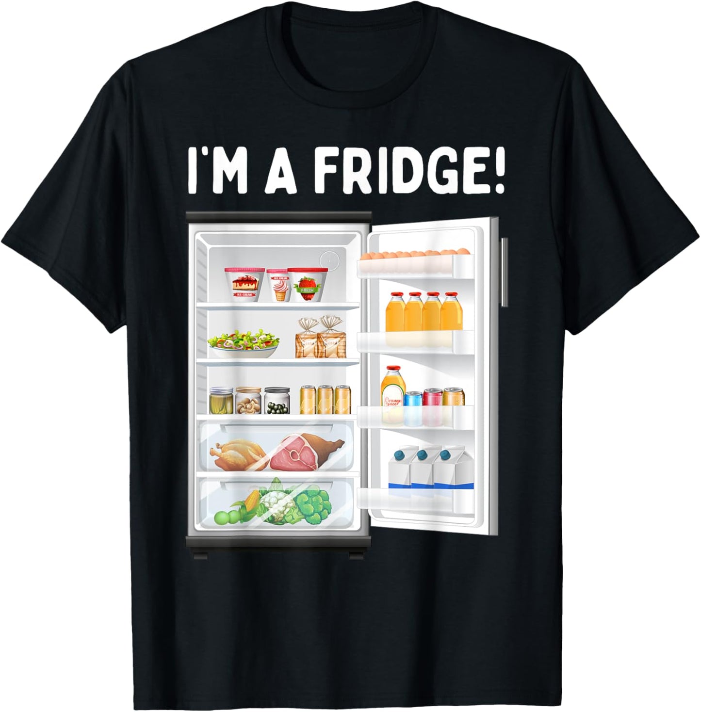 Funny Fridge Costume T-Shirt - T-Shirt | Black