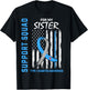 T1D Awareness US Flag Sister Type 1 Diabetes Matching Family T-Shirt - T-Shirt | Black