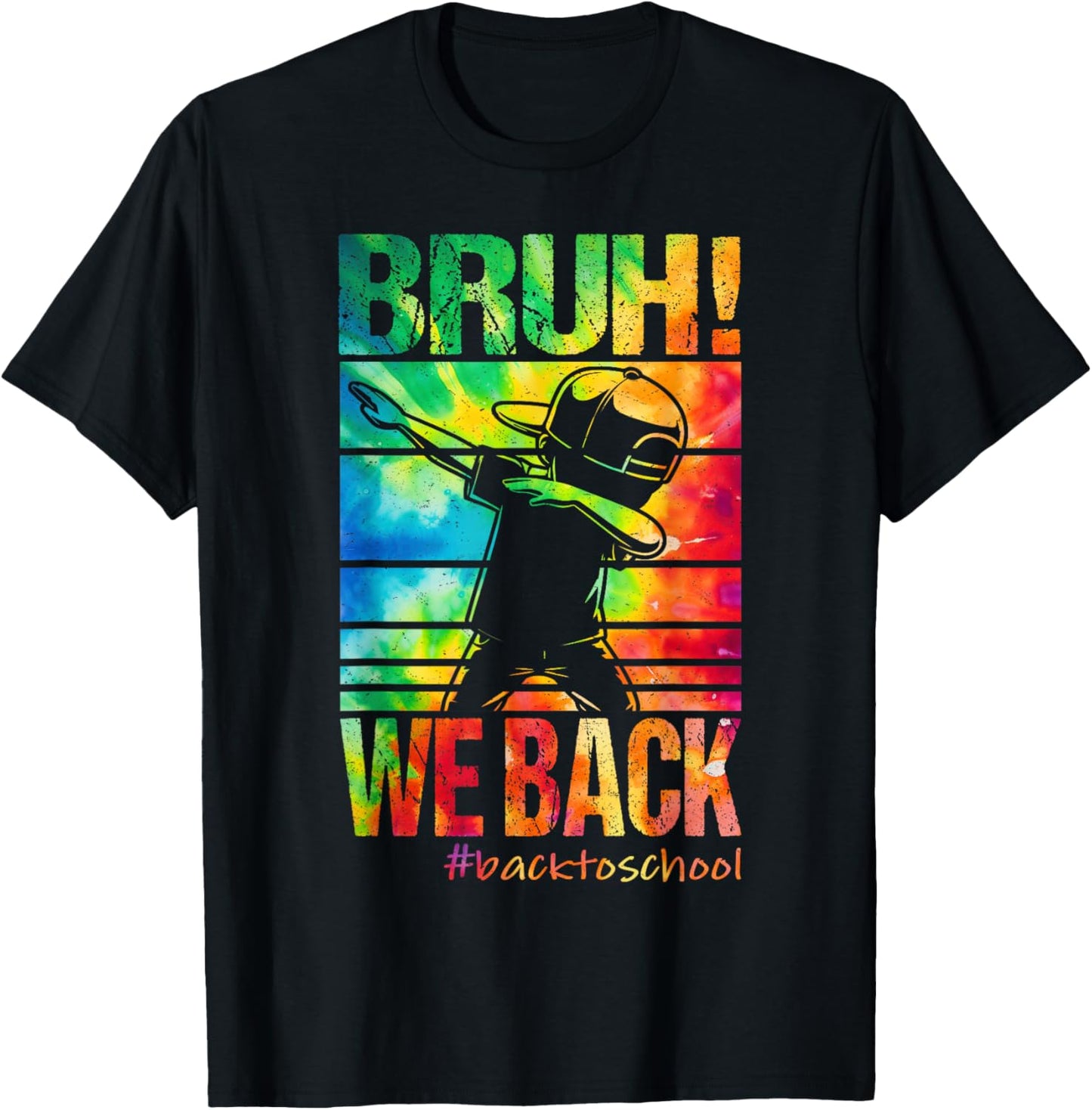 Bruh We Back First Day Of School Kids Back To School Boys T-Shirt - T-Shirt | Black