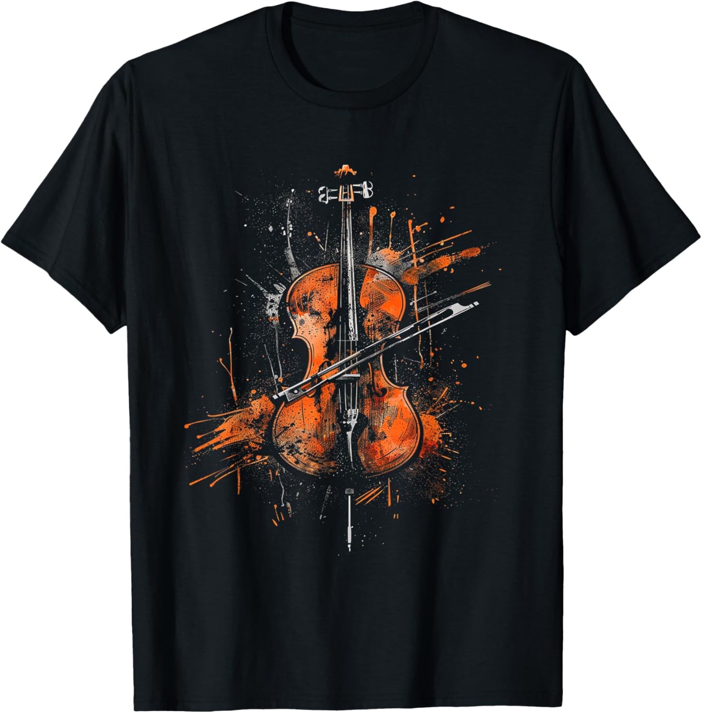 Cello Sketch T-Shirt - T-Shirt | Black