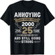 Annoying Each Other Since 2000 25th Wedding Anniversary T-Shirt - T-Shirt | Black