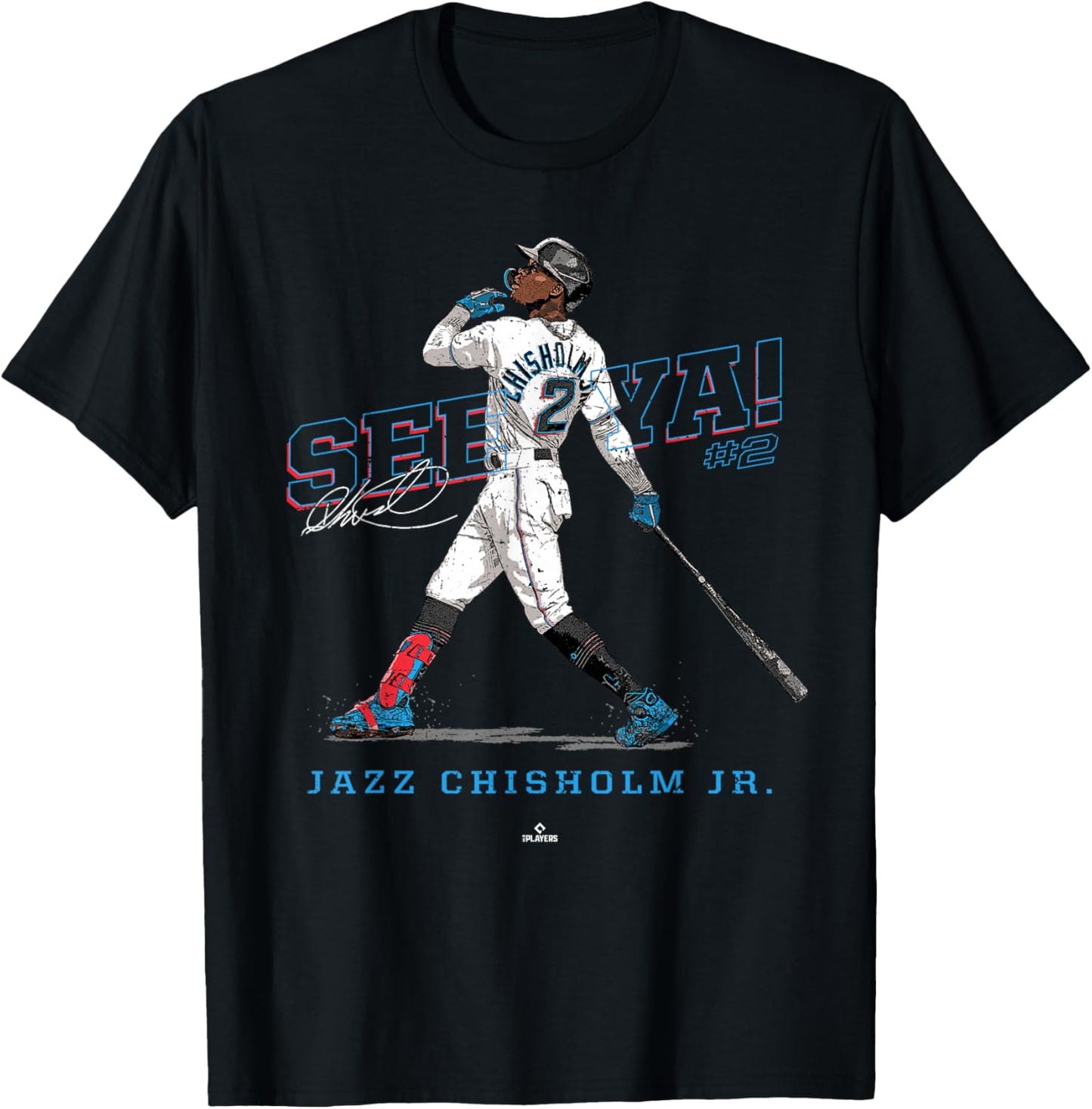 See Ya! Jazz Chisholm Jr Miami MLBPA T-Shirt - T-Shirt | Black