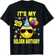 29th Birthday Gifts It's My Golden Birthday 29 Years Old WY2 T-Shirt - T-Shirt | Black