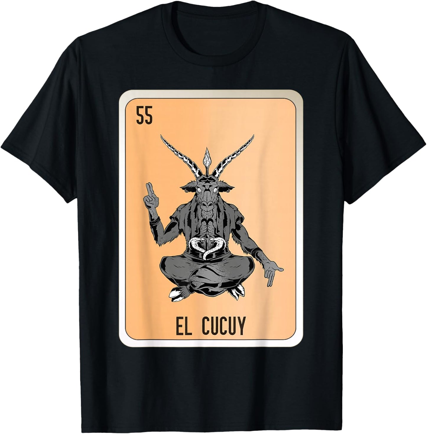 El Cucuy Mexican Slang Chicano Bingo Cards T-Shirt - T-Shirt | Black