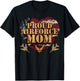 Proud Air Force Mom Army Military Mom Mother's Day T-Shirt - T-Shirt | Black