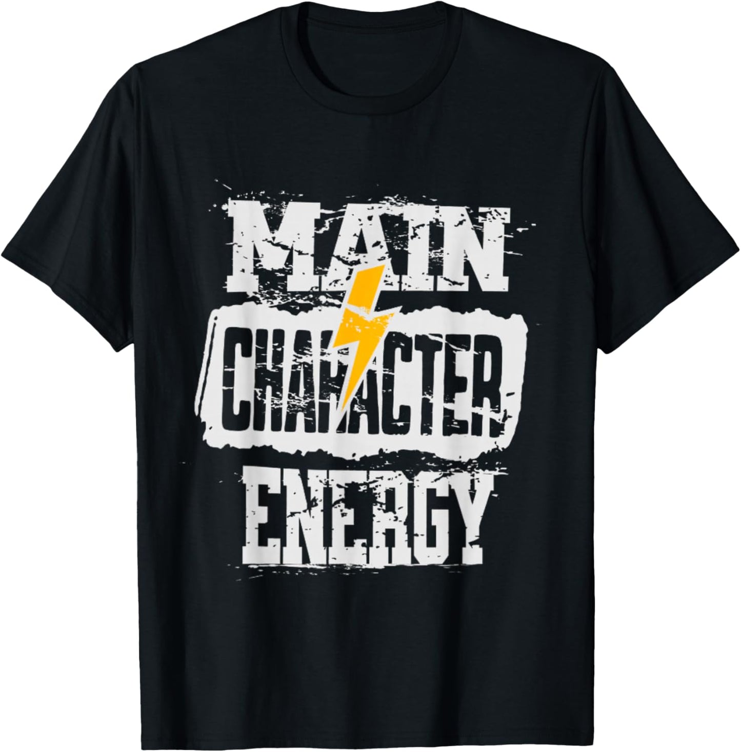 Main Character Energy Be the Hero T-Shirt - T-Shirt | Black