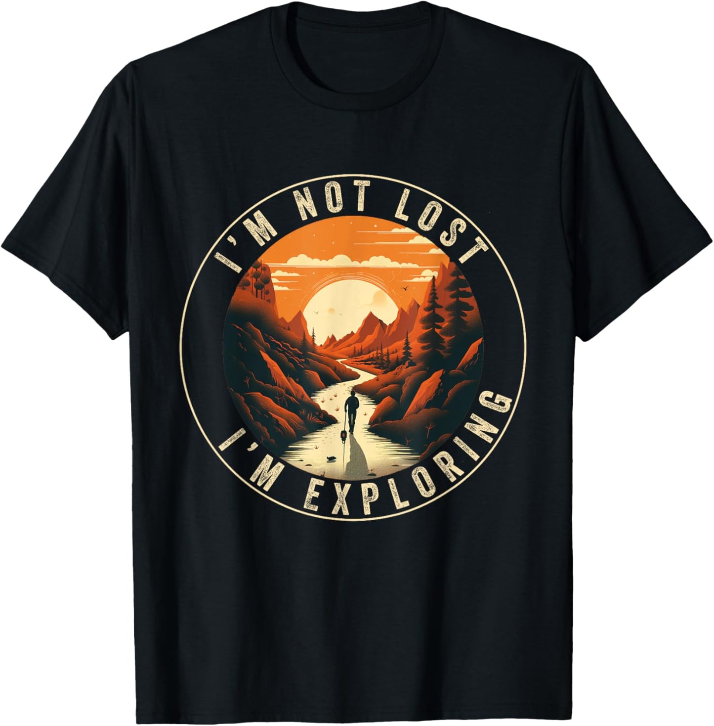 Hiking Women Nature outdoorsy Funny Hiker Hike Lover T-Shirt - T-Shirt | Black