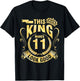 Happy My Birthday Him This King Makes 11 Years Old Look Good T-Shirt - T-Shirt | Black
