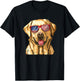 Labrador Retriever USA America Flag 4th of July T-Shirt - T-Shirt | Black