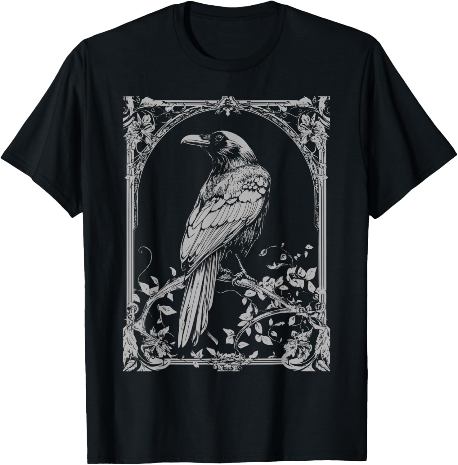 Raven Crow T-Shirt - T-Shirt | Black