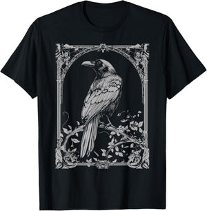 Raven Crow T-Shirt - T-Shirt | Black