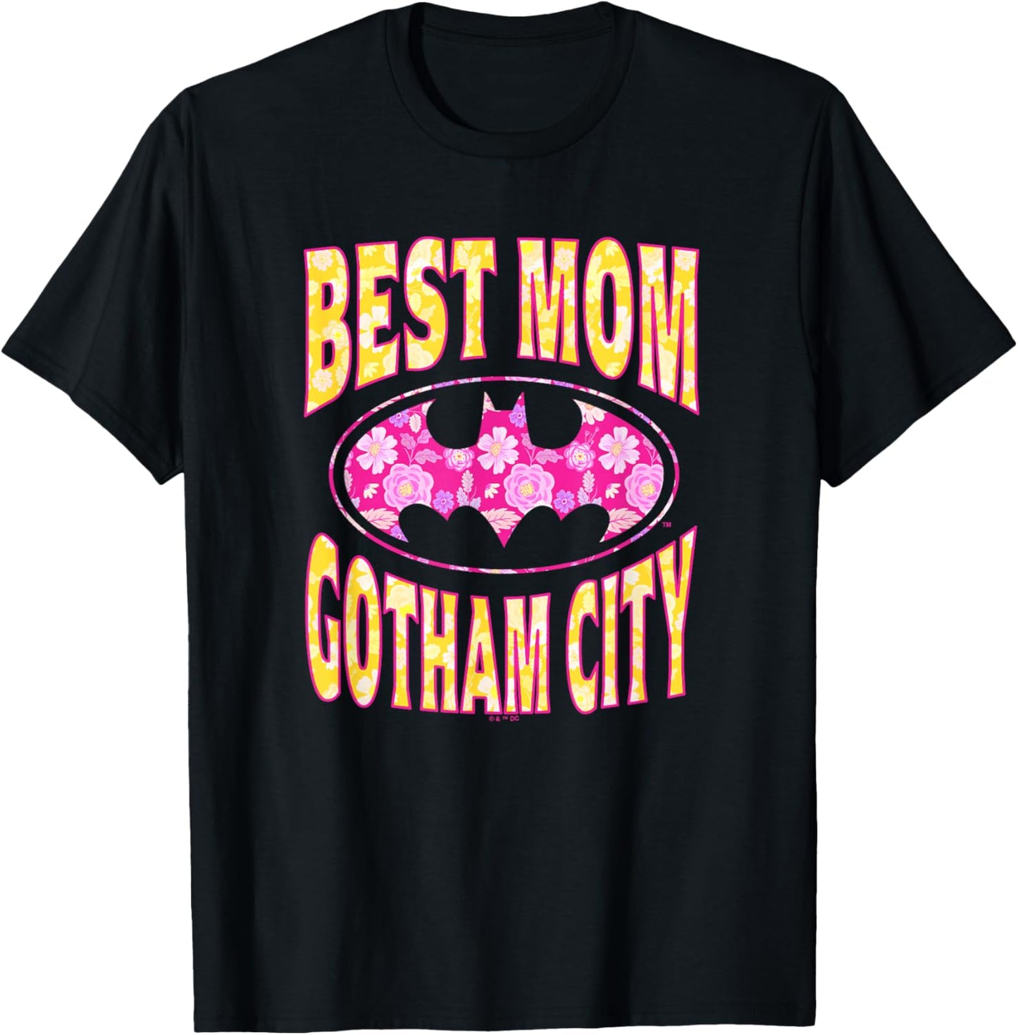 Batman Mother's Day Best Mom in Gotham T-Shirt - T-Shirt | Black