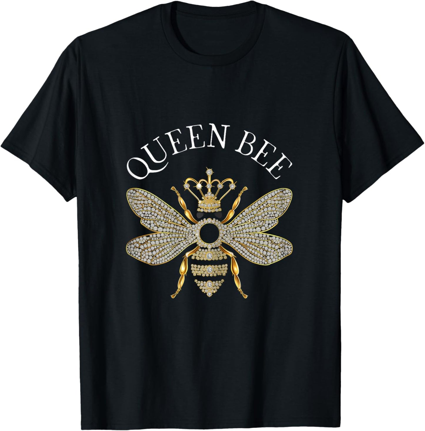 Queen Bee Jewelry Jewels Cute Beekeeping Beekeeper T-Shirt - T-Shirt | Black