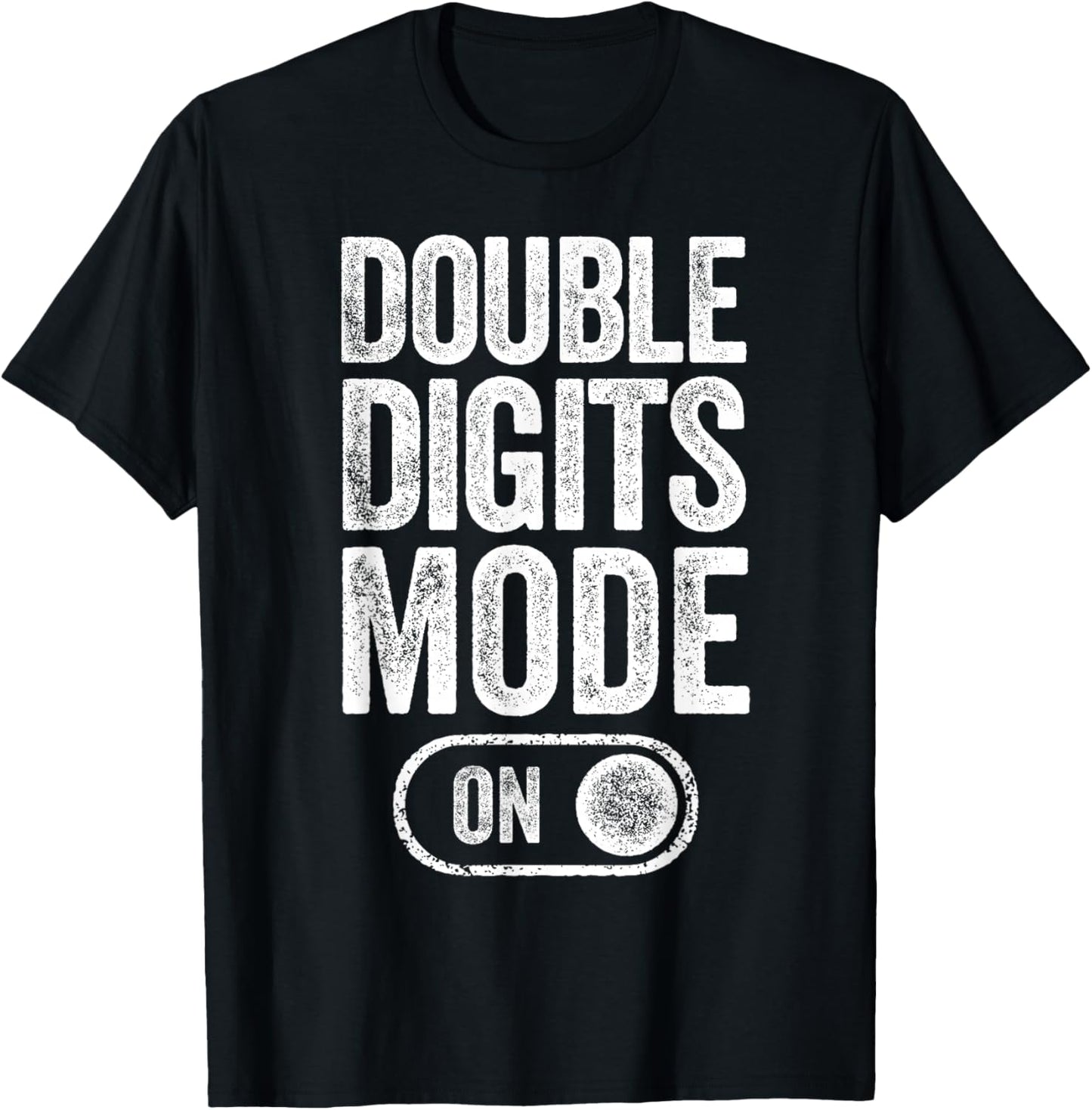 Double Digits Mode On 10Th Birthday Gifts Bday 10 Years Old T-Shirt - T-Shirt | Black
