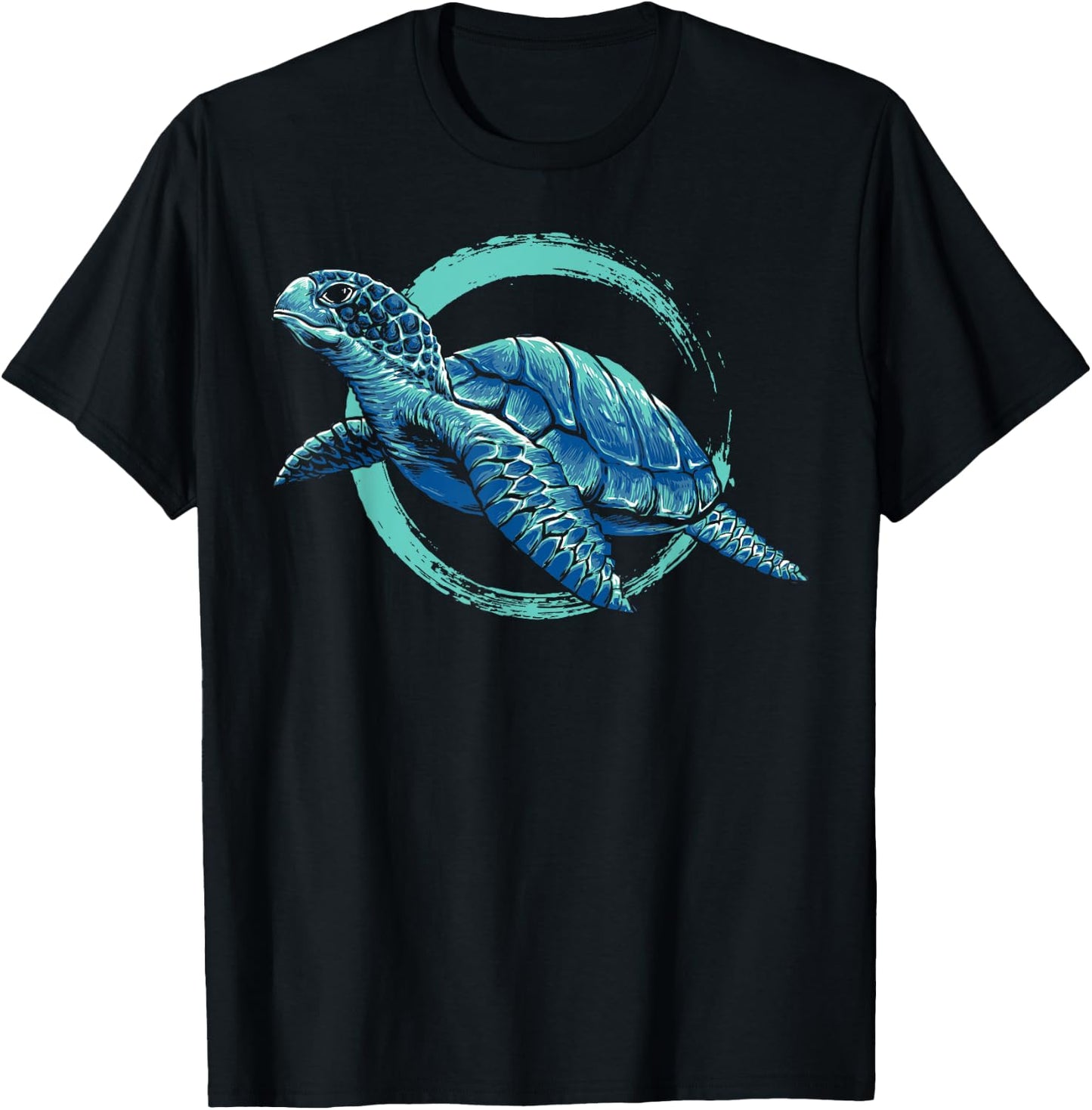 Cute Sea Animal Lover Ocean Pet Owner Gift Aquarium Turtle T-Shirt - T-Shirt | Black