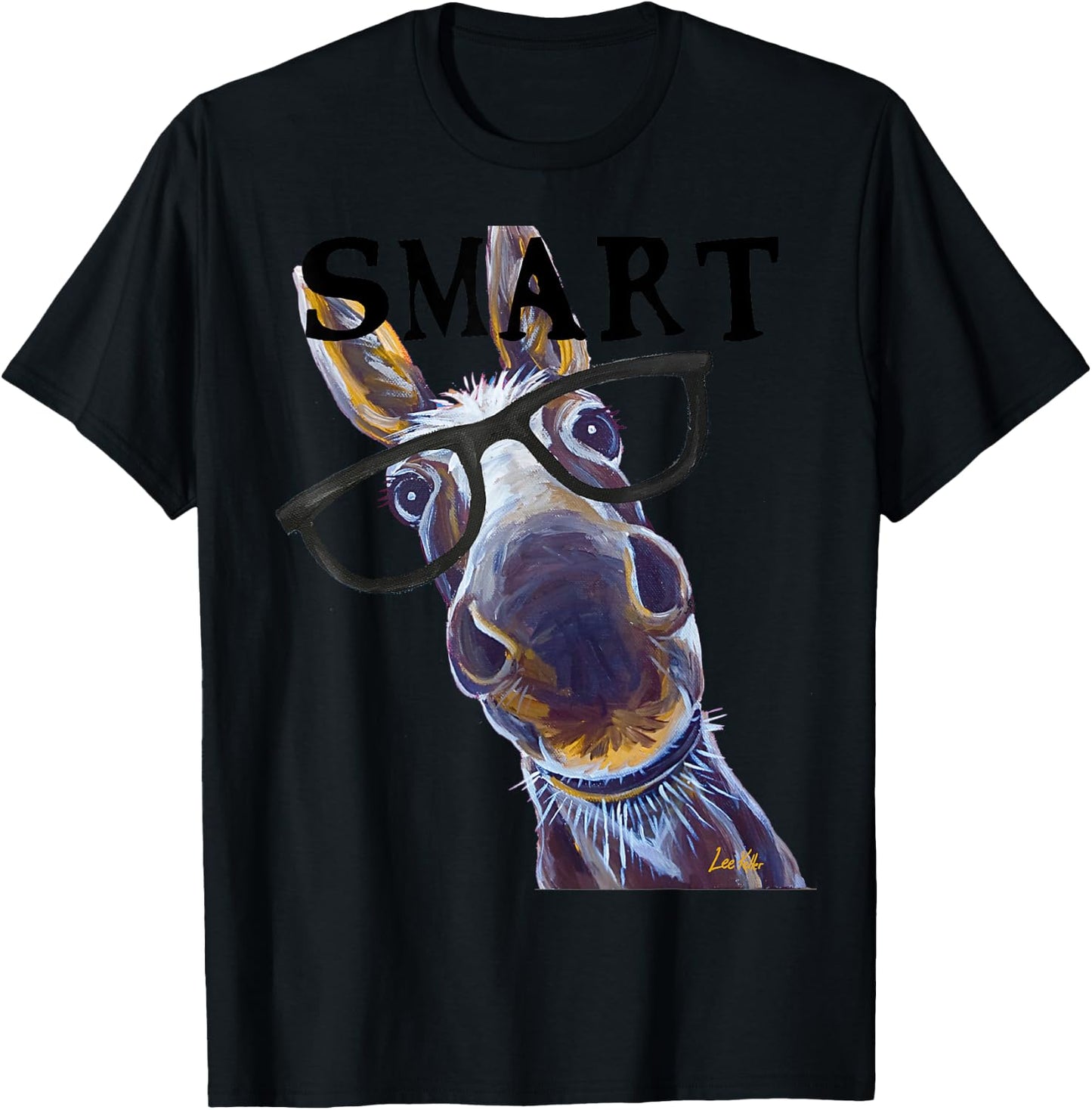 Smart Donkey Shirt, Smart Donkey T-Shirt - T-Shirt | Black