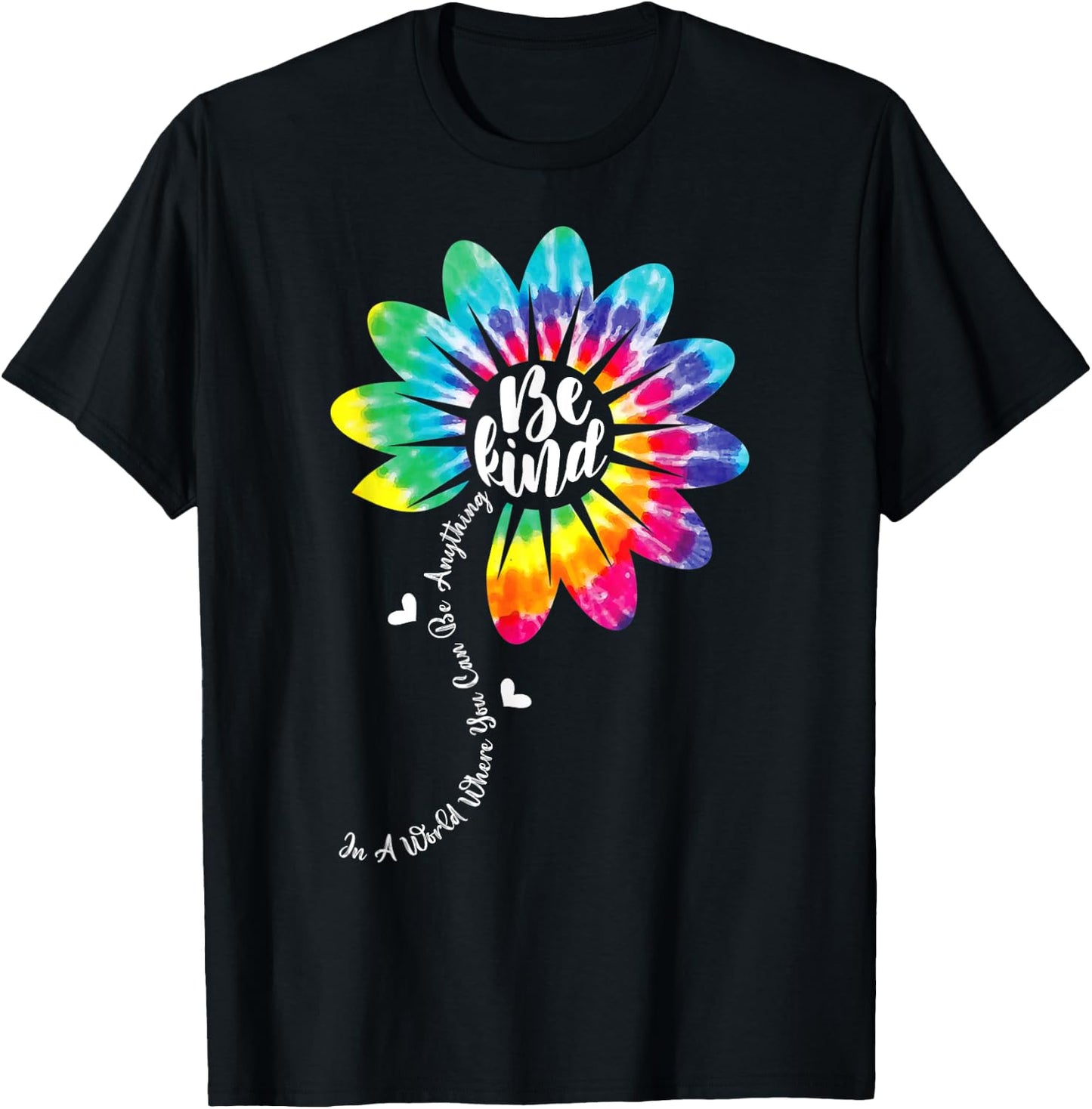 UNITY DAY Orange Anti Bullying Be Kind Kindness Tie Dye T-Shirt - T-Shirt | Black