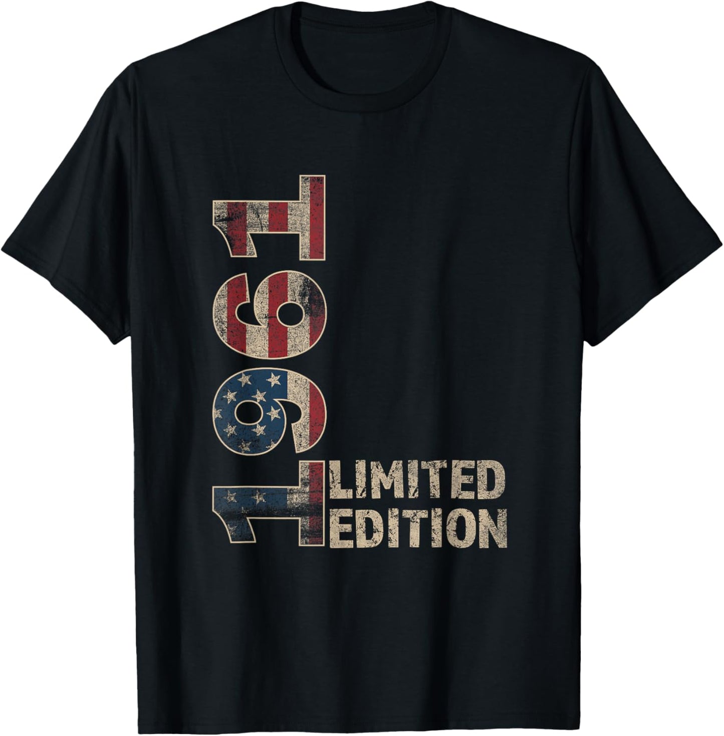 64th Birthday Gift men Vintage born 1961 turning 64 Year Old T-Shirt - T-Shirt | Black