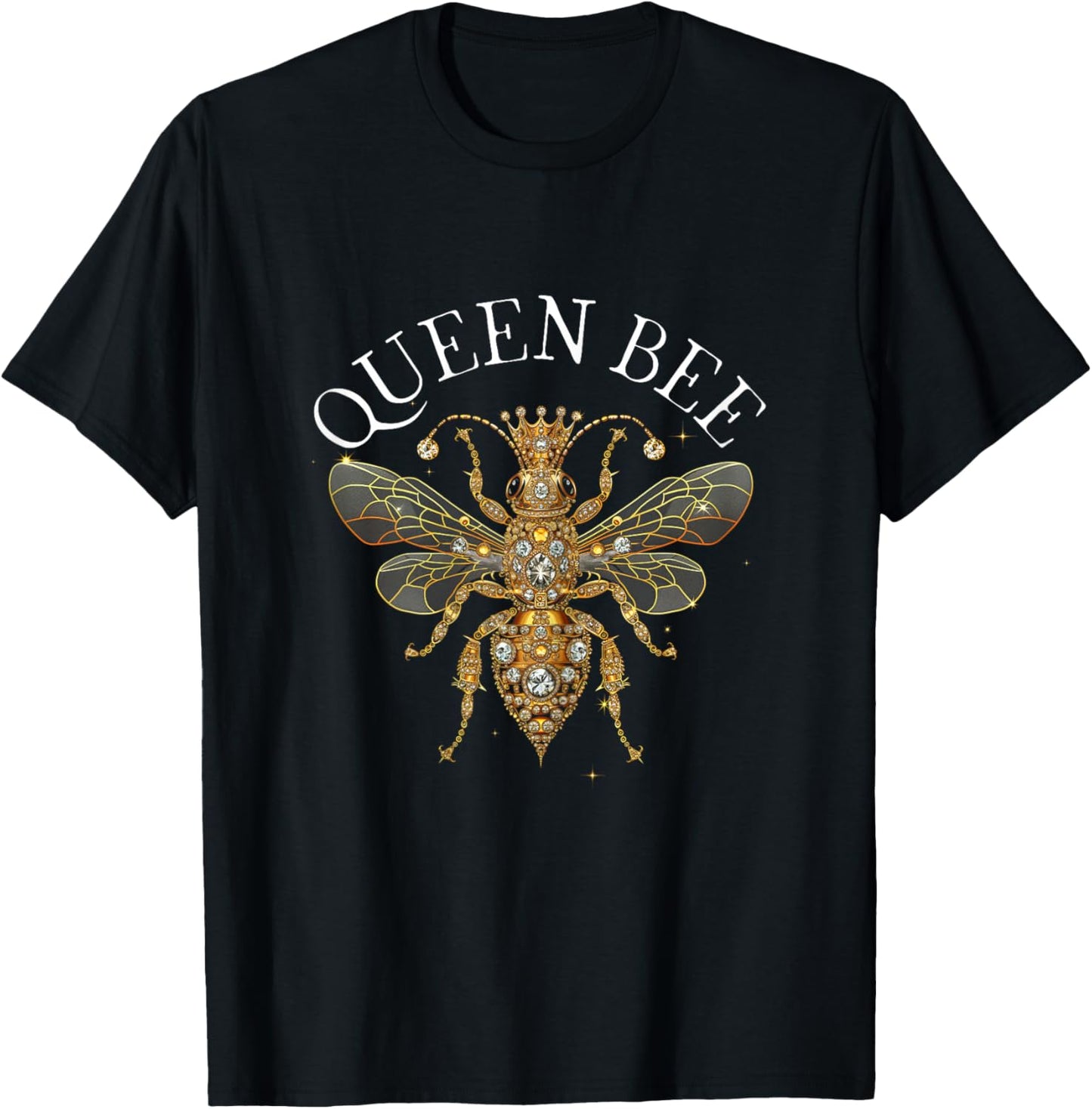 Queen Bee Jewellery Jewels Sweet Beekeeping Beekeeper T-Shirt - T-Shirt | Black