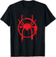 Marvel Spider-Man Into The Spider-Verse Red Icon Small T-Shirt - T-Shirt | Black