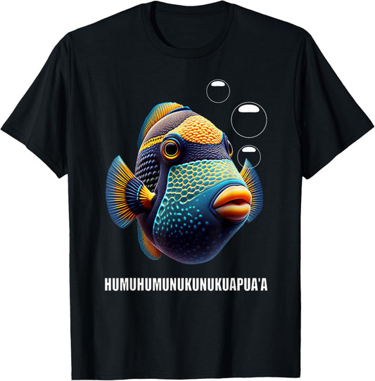 Humuhumunukunukuapua'a Hawaiian Reef Triggerfish Hawaii T-Shirt - T-Shirt | Black