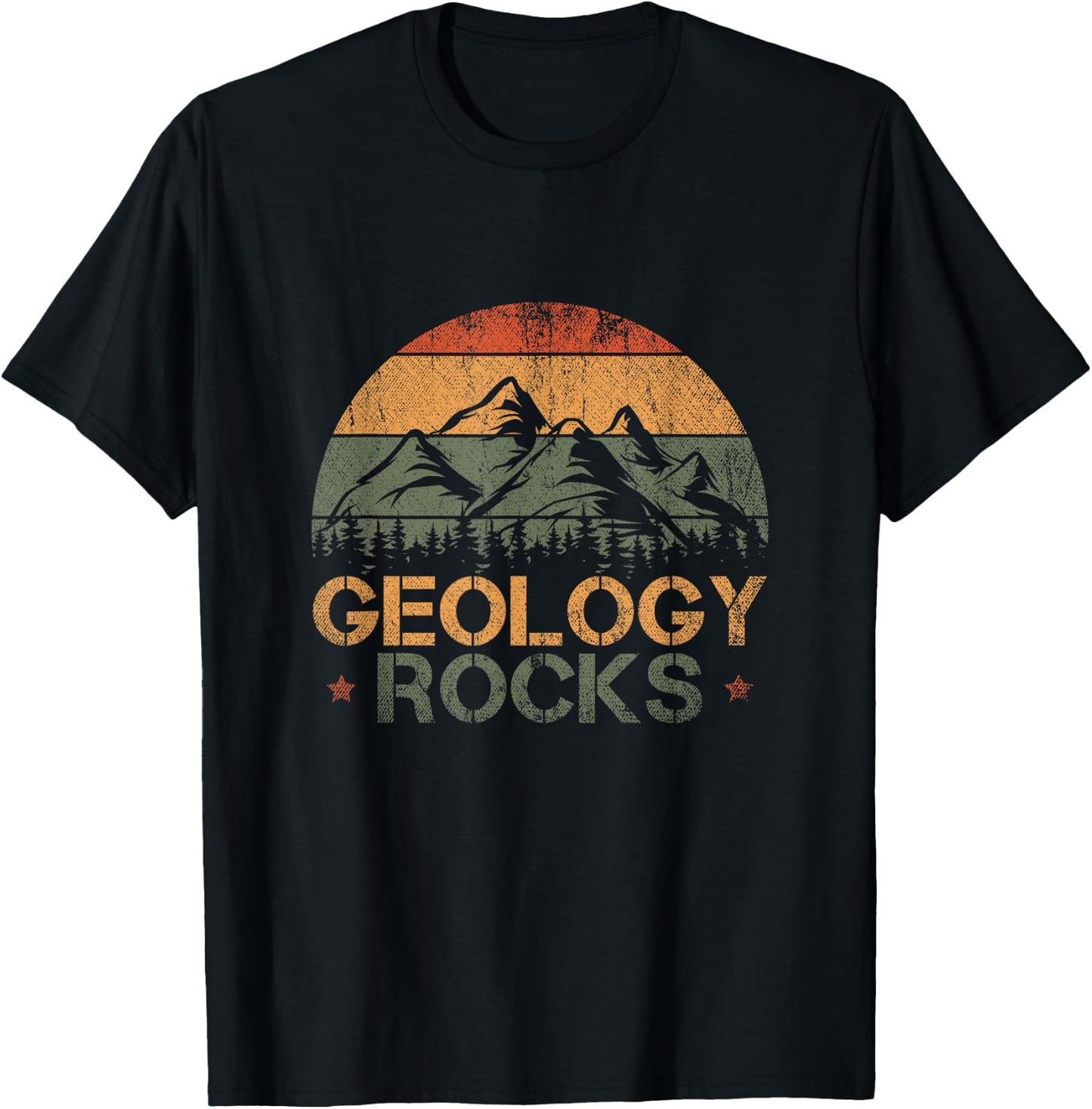 Retro Rock Science Paleontology Lover Geology T-Shirt - T-Shirt | Black