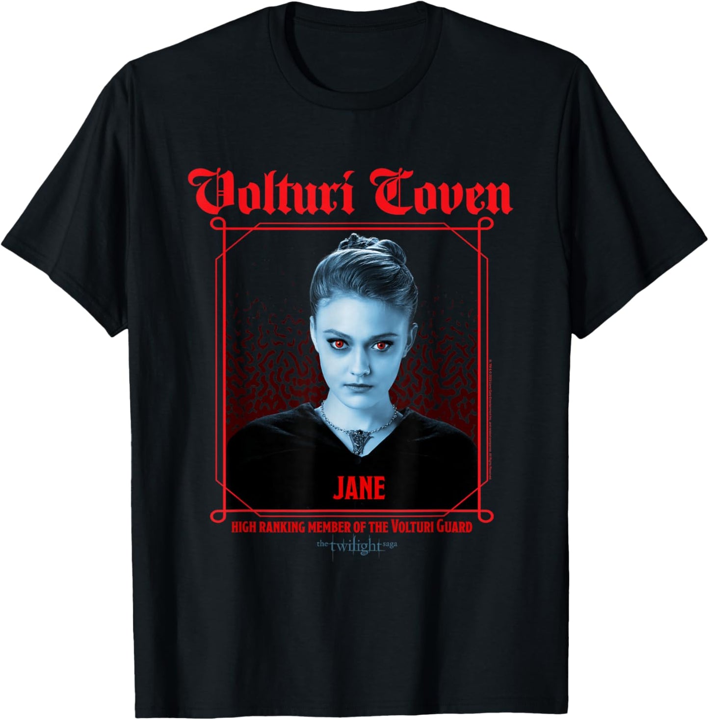 Twilight Jane Volturi Coven High Ranking Member Movie T-Shirt - T-Shirt | Black
