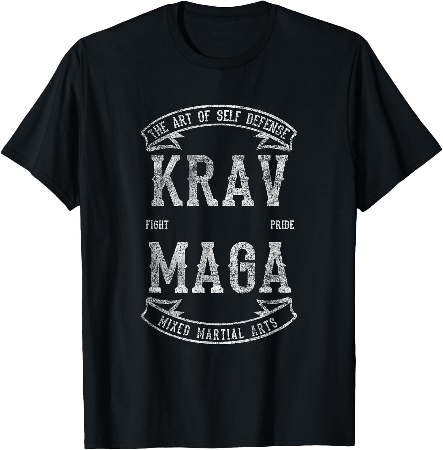Krav MAGA Mixed Martial Arts MMA Self Defense Israel Jewish T-Shirt - T-Shirt | Black