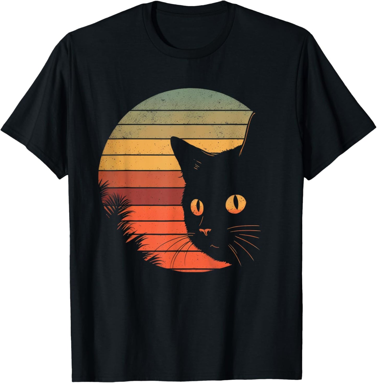 Vincent Van Gogh Starry Night Cat Lover T-Shirt - T-Shirt | Black