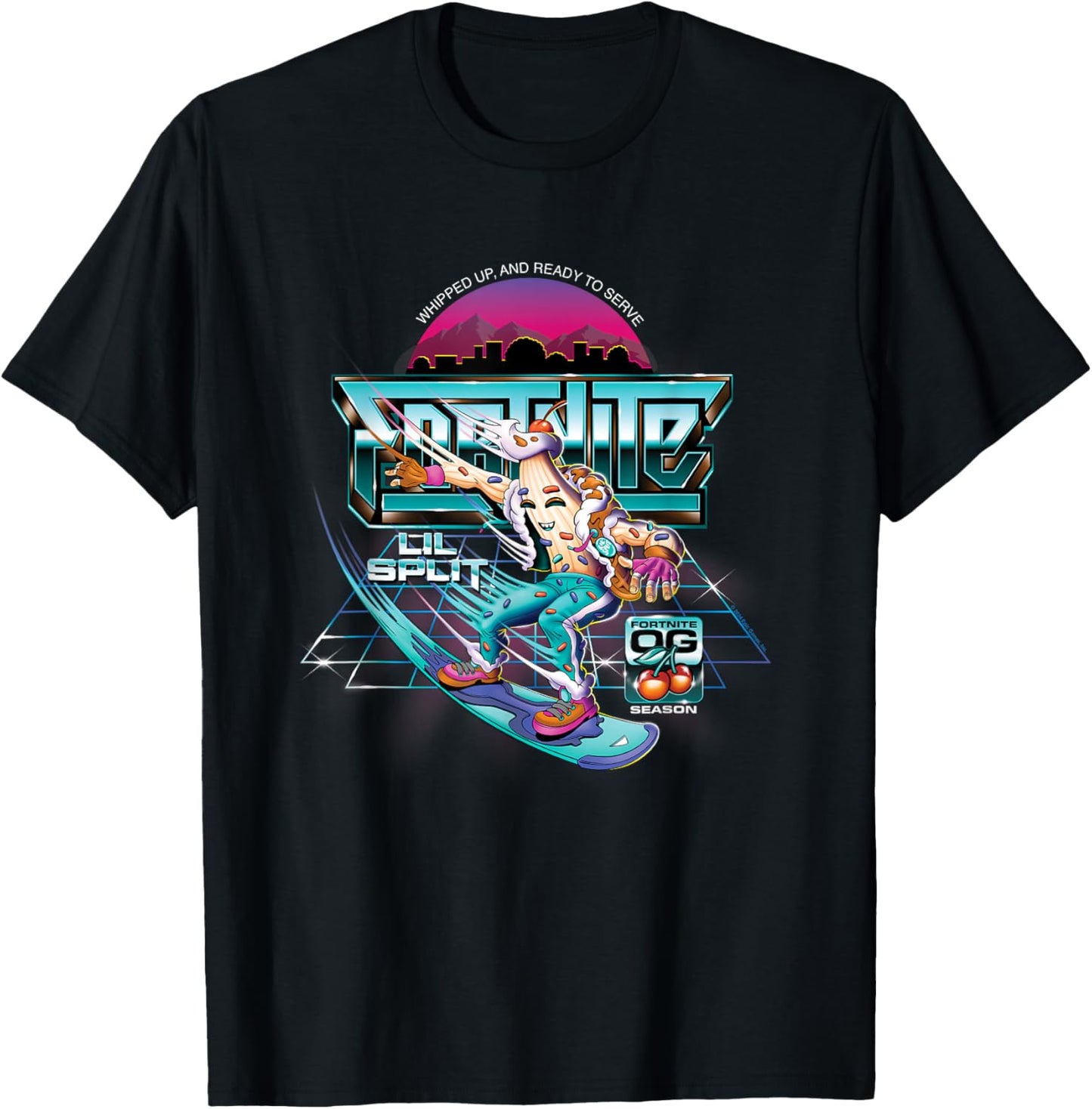 Fortnite Lil Split Whipped Up And Ready To Serve T-Shirt - T-Shirt | Black