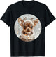 Cute Reindeer Chihuahua Dog Snow Christmas Puppy Snowflakes T-Shirt - T-Shirt | Black