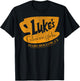 Gilmore Girls Luke's Diner Stars Hollow Distressed Sign T-Shirt - T-Shirt | Black