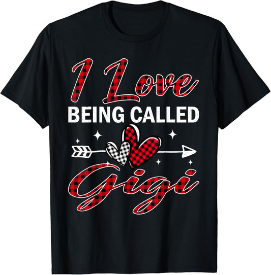 I Love Being Called Gigi Xmas Christmas Family T-Shirt - T-Shirt | Black