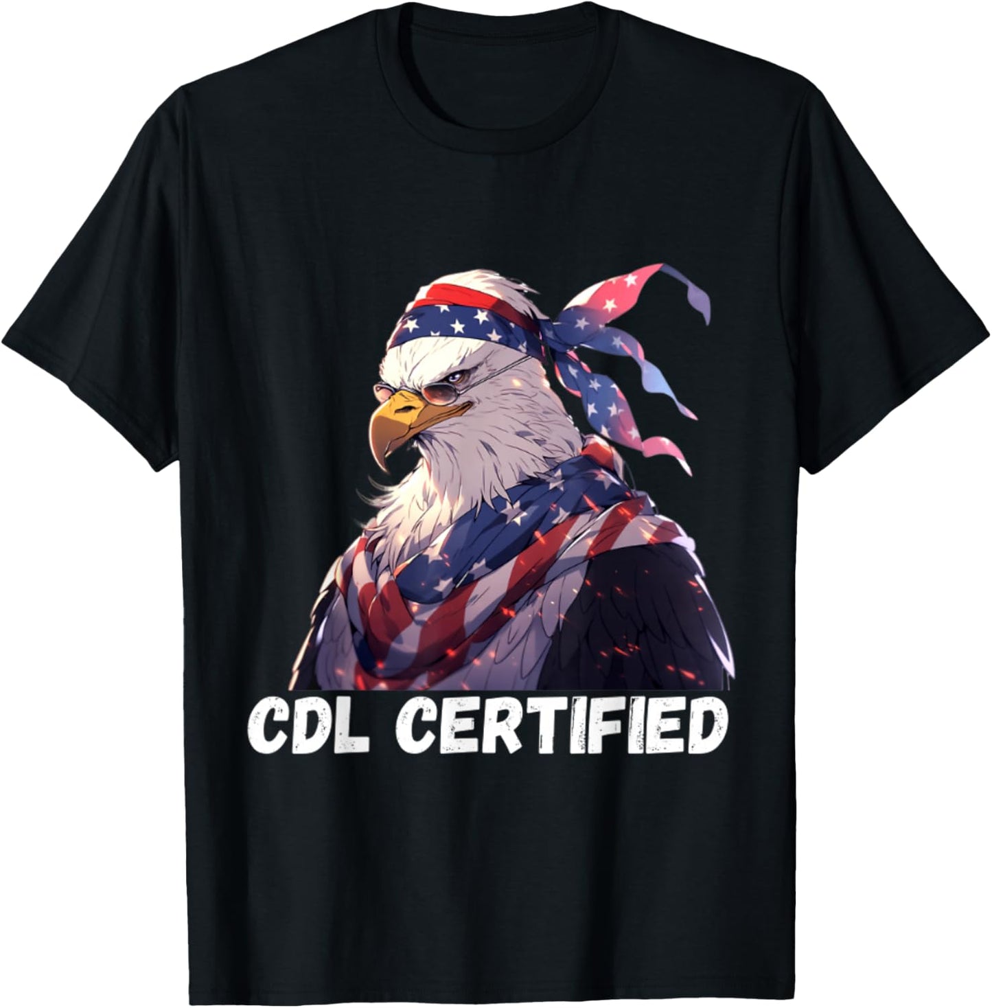 CDL Certified Truck - CDL Trucker Driver Operator T-Shirt - T-Shirt | Black