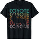 Coyote Retro Vintage T-Shirt - T-Shirt | Black