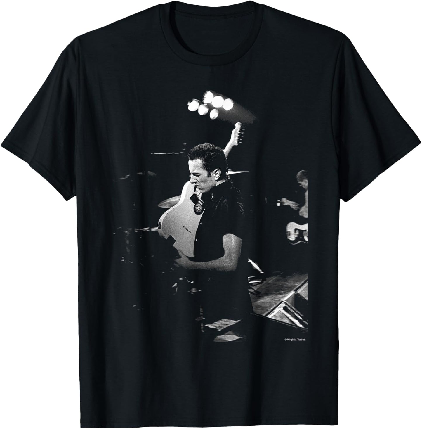 The Clash Joe Strummer at The Palais by Virginia Turbett T-Shirt - T-Shirt | Black