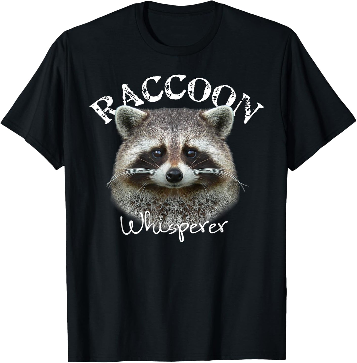Raccoon Whisperer Shirt Cute Raccoon T-Shirt - T-Shirt | Black