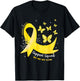 Support Squad Yellow Ribbon Endometriosis Awareness T-Shirt - T-Shirt | Black