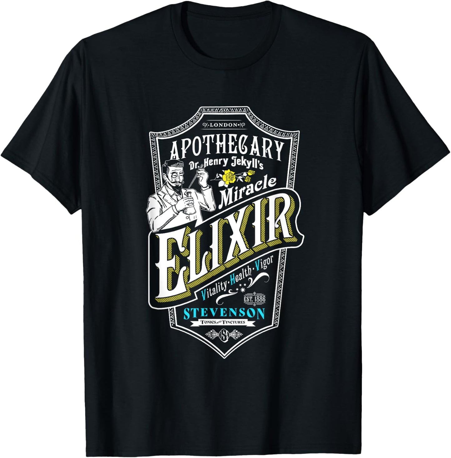 Dr. Jekyll Apothacary Mr Hyde - Jekyll and Hyde Shirt T-Shirt - T-Shirt | Black
