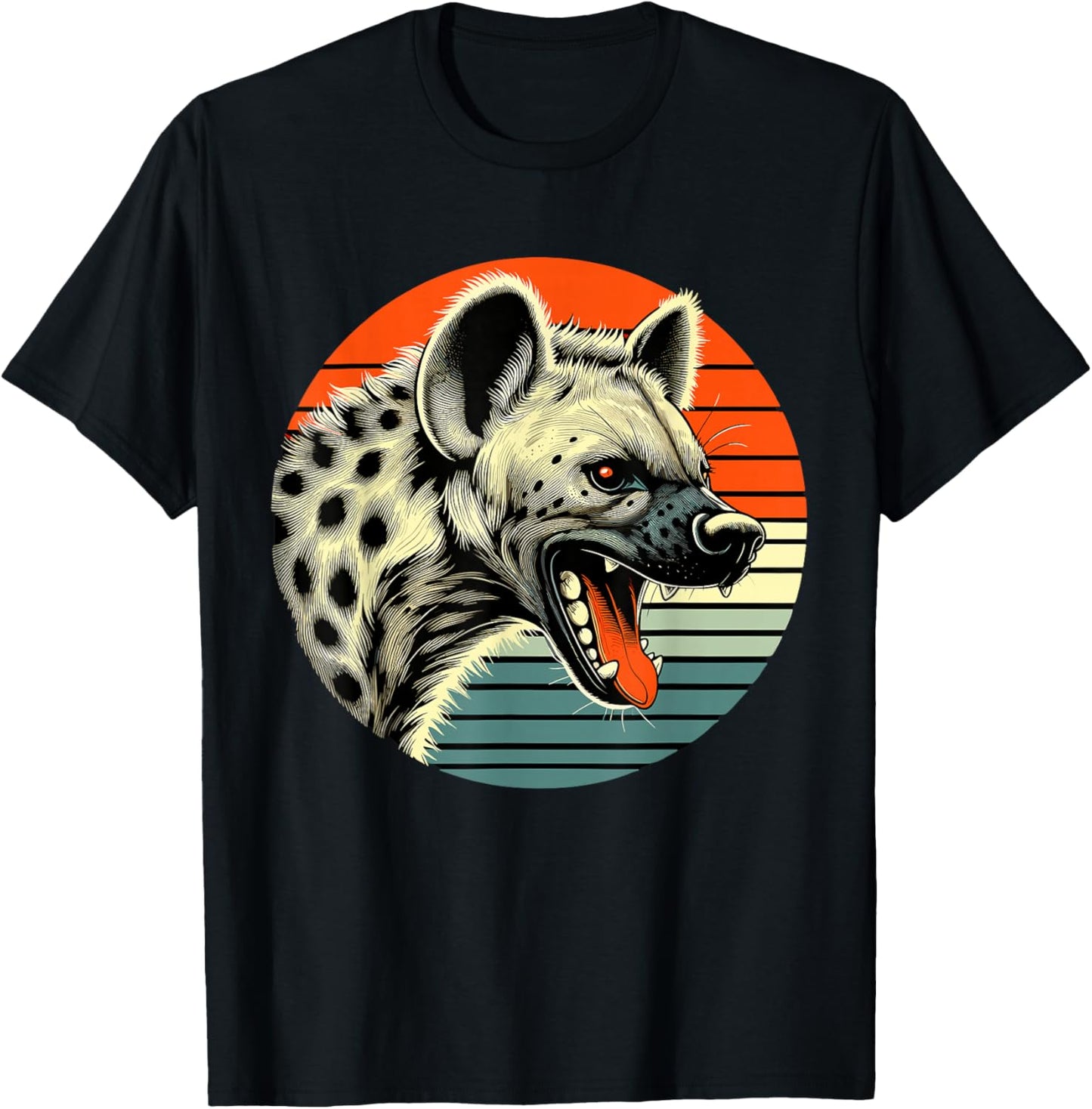 Spotted Laughing Hyena T-Shirt - T-Shirt | Black