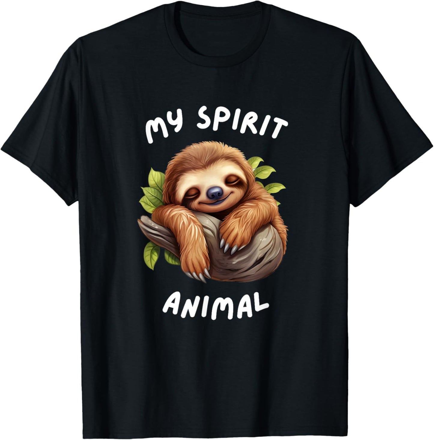 My spirit animal - Sloth lover funny design T-Shirt - T-Shirt | Black
