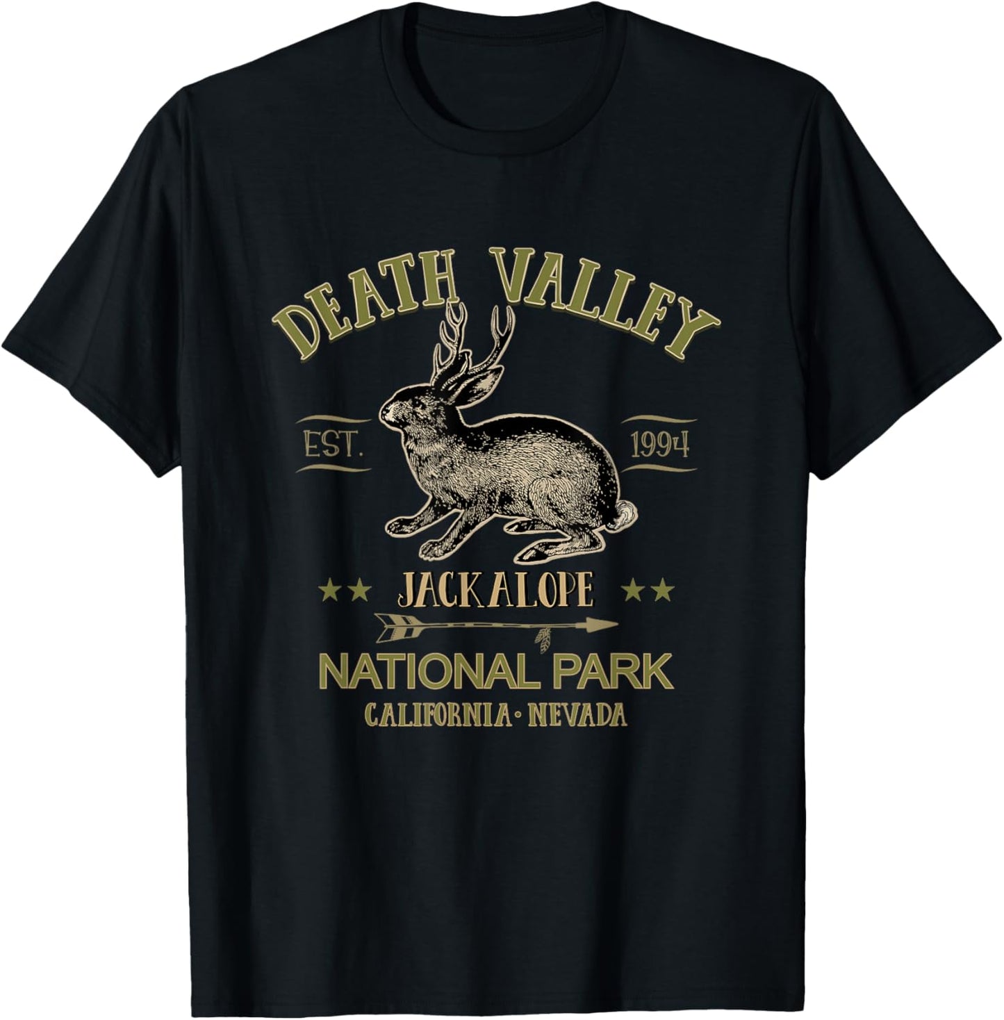 Death Valley National Park Jackalope T-Shirt - T-Shirt | Black
