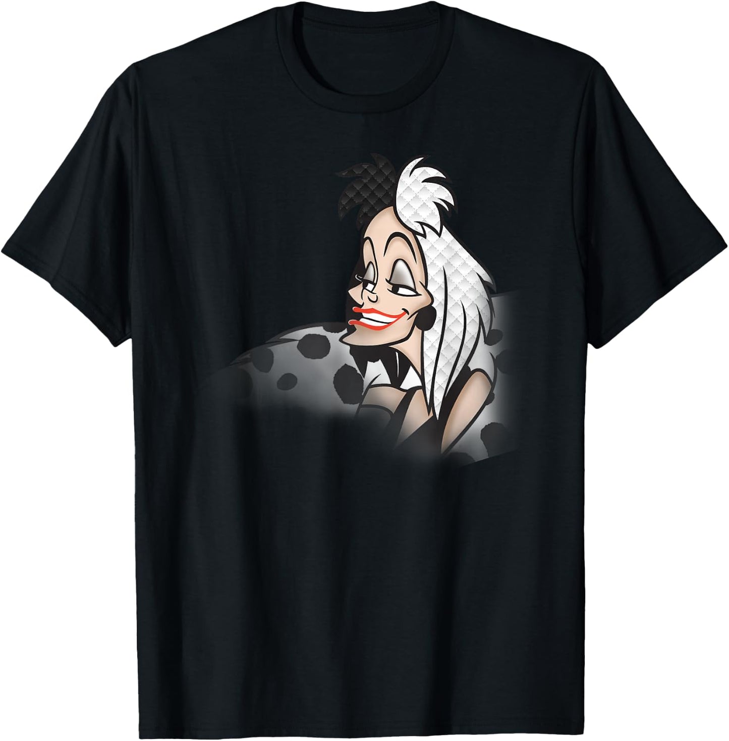 101 Dalmatians - Evil Cruella T-Shirt - T-Shirt | Black