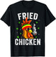 Fried Smoking Chicken 420 Marijuana Graphic Weed Men Women T-Shirt - T-Shirt | Black