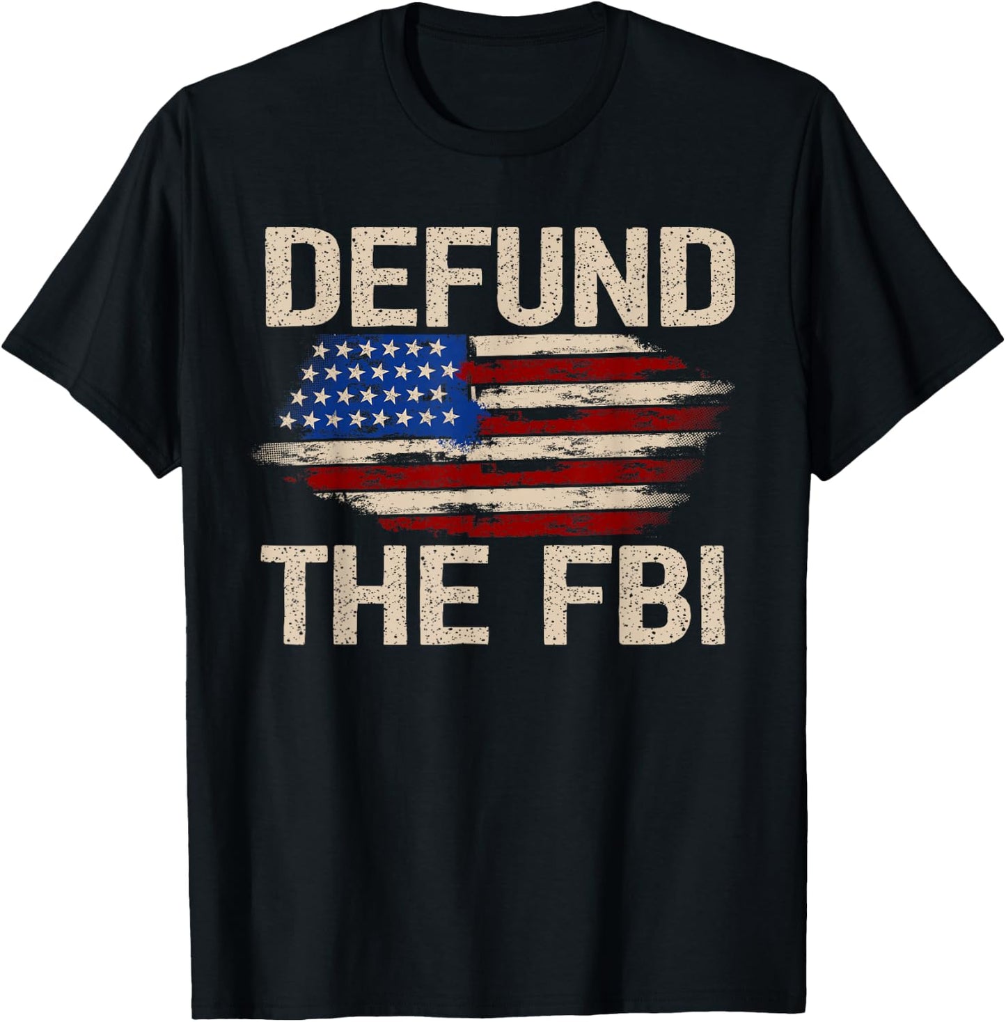 Defund the FBI Anti-Government Political T-Shirt - T-Shirt | Black