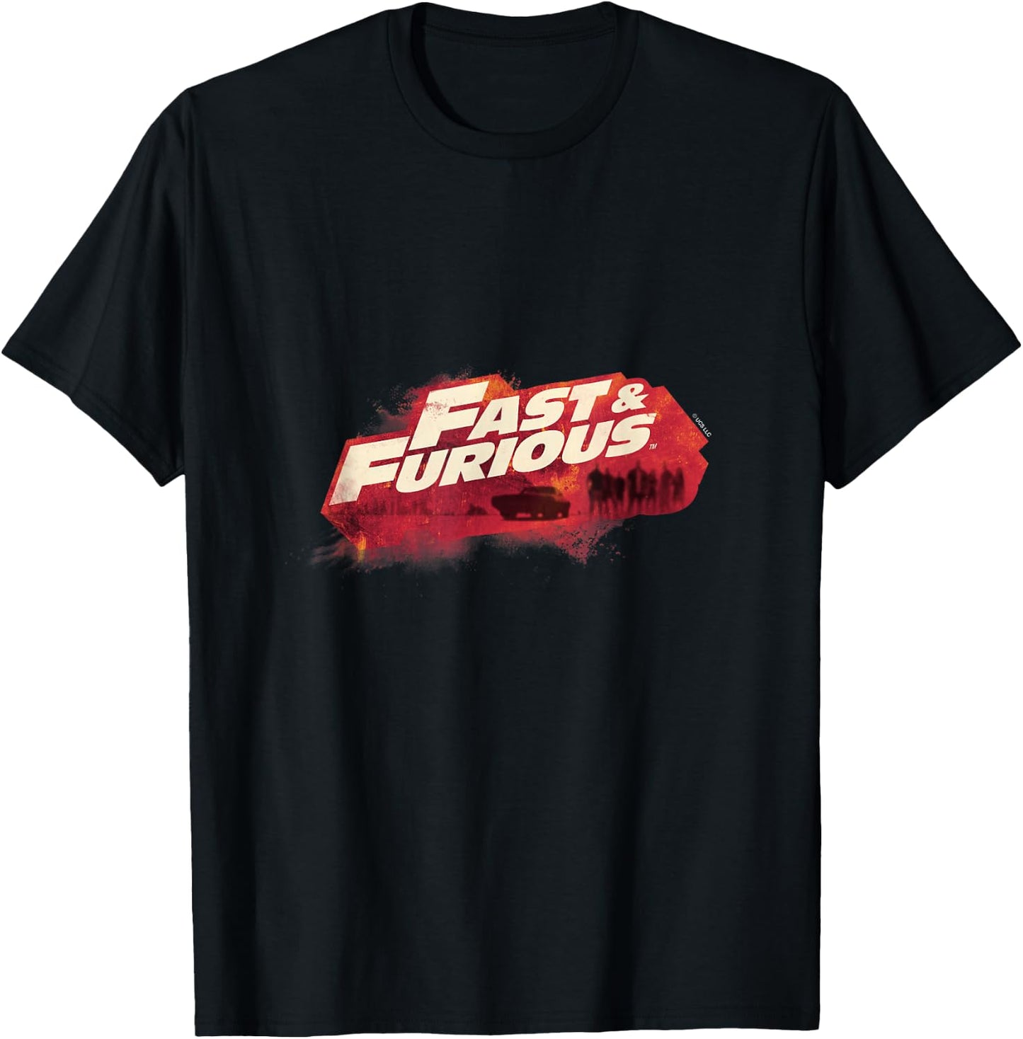 Fast & Furious Red Hue Logo T-Shirt - T-Shirt | Black